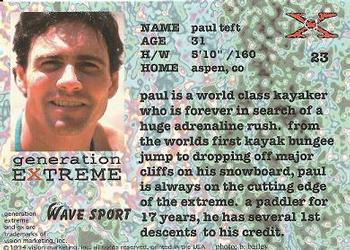 1994 Vision Generation Extreme #23 Paul Teft Back